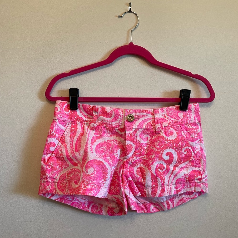 Lilly Pulitzer Pink Walsh Shorts Size 0